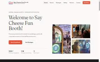 Say Cheese Fun Booth - Photo Booths of Holden website