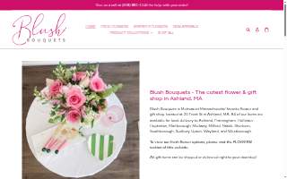 Blush Bouquets website