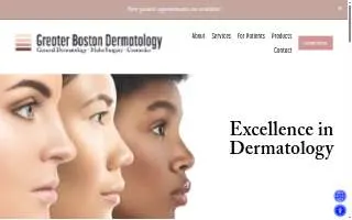 Greater Boston Dermatology website