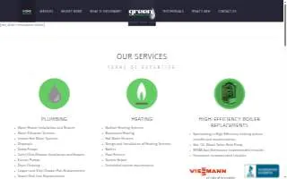 Green Plumbing & Heating website