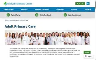 Holyoke Medical Center Primary Care (Holyoke) website