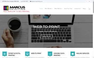 Marcus Printing Co website