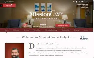 MissionCare at Holyoke website
