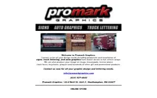 Promark Graphics of Easthampton website