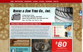 Rucki & Son Tire Co., Inc. website