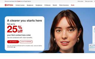 Target Optical of Holyoke website