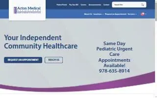Acton Medical Associates Hudson website