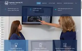 Aghapy Dental website