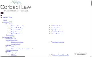 Corbaci Law, P.C. of Hudson website