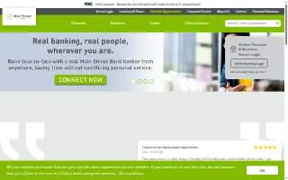 Main Street Bank website