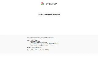 Stop & Shop Pharmacy of Kingston website