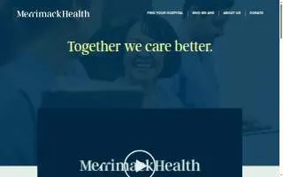 Merrimack Health Outpatient Rehabilitation of Lawrence website