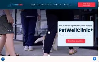 PetWellClinic - Methuen website