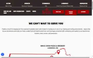 Rapscallion Brick Oven Pizza and Brewery website