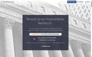 Sandau Legal P.C. website