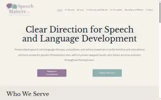 Speech Matters, LLC of Lawrence website