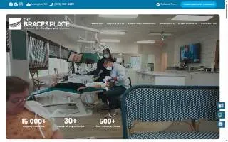 The Braces Place of Lawrence website