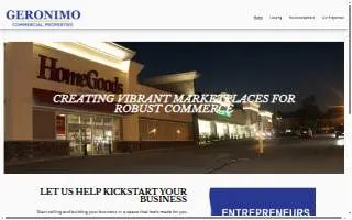 Geronimo Properties website