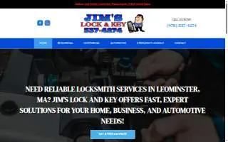 Jim's Lock & Key website