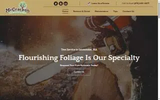 Mc Cracken Tree Service website