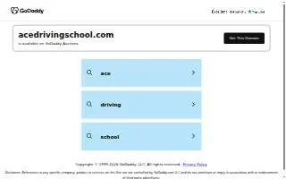 Ace Driving School of Lexington website