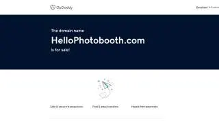 Hello Photo Booth Rental of Lexington website