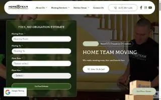 Home Team Moving website