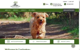 Lexington-Bedford Veterinary Hospital website