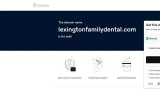 Lexington Family Dental website