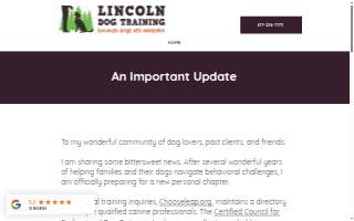 Lincoln Dog Training