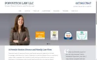 Popovitch Law LLC website