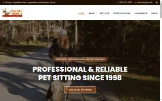 Animal Instincts Pet Sitting of Longmeadow website