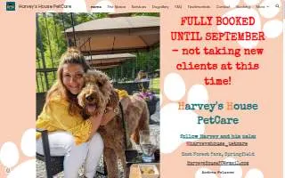 Harvey's House PetCare of Longmeadow website