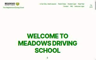 Meadows Driving School of Longmeadow website