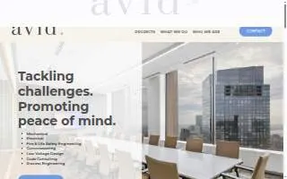 Avid Engineers, LLC website