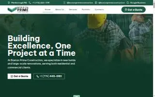 Boston Prime Construction of Lowell website