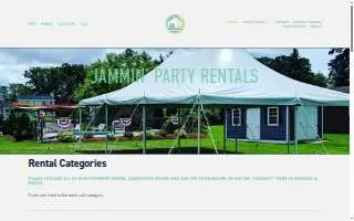 Jammin' Party Rentals of Lowell website