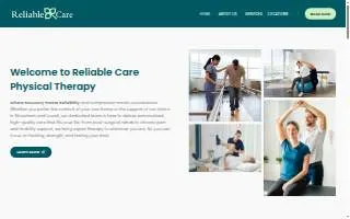 Reliable Care Physical Therapy website