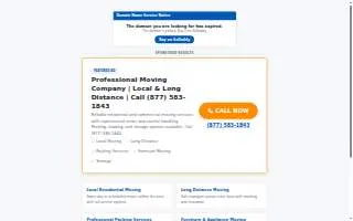 Troy's Moving & Storage of Lowell website