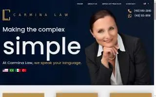 Carmina Law website