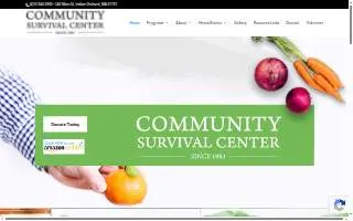 Community Survival Center website