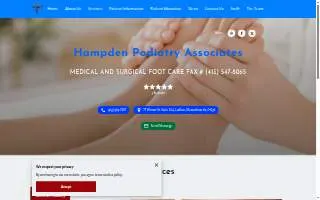 Hampden Podiatry Associates website