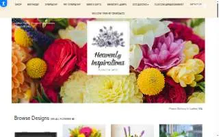 Heavenly Inspirations Flowers & Gifts website