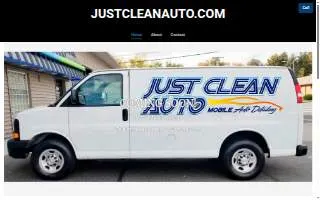 Just Clean Auto website