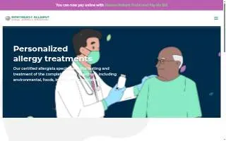 Asthma and Allergy Affiliates website