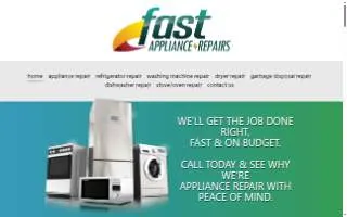 Fast Appliance Repairs of Lynn website