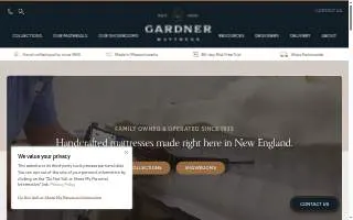 Gardner Mattress website