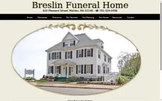 Breslin Funeral Home website