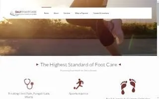 Daly Foot Care website