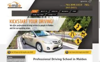 Emile Driving School website